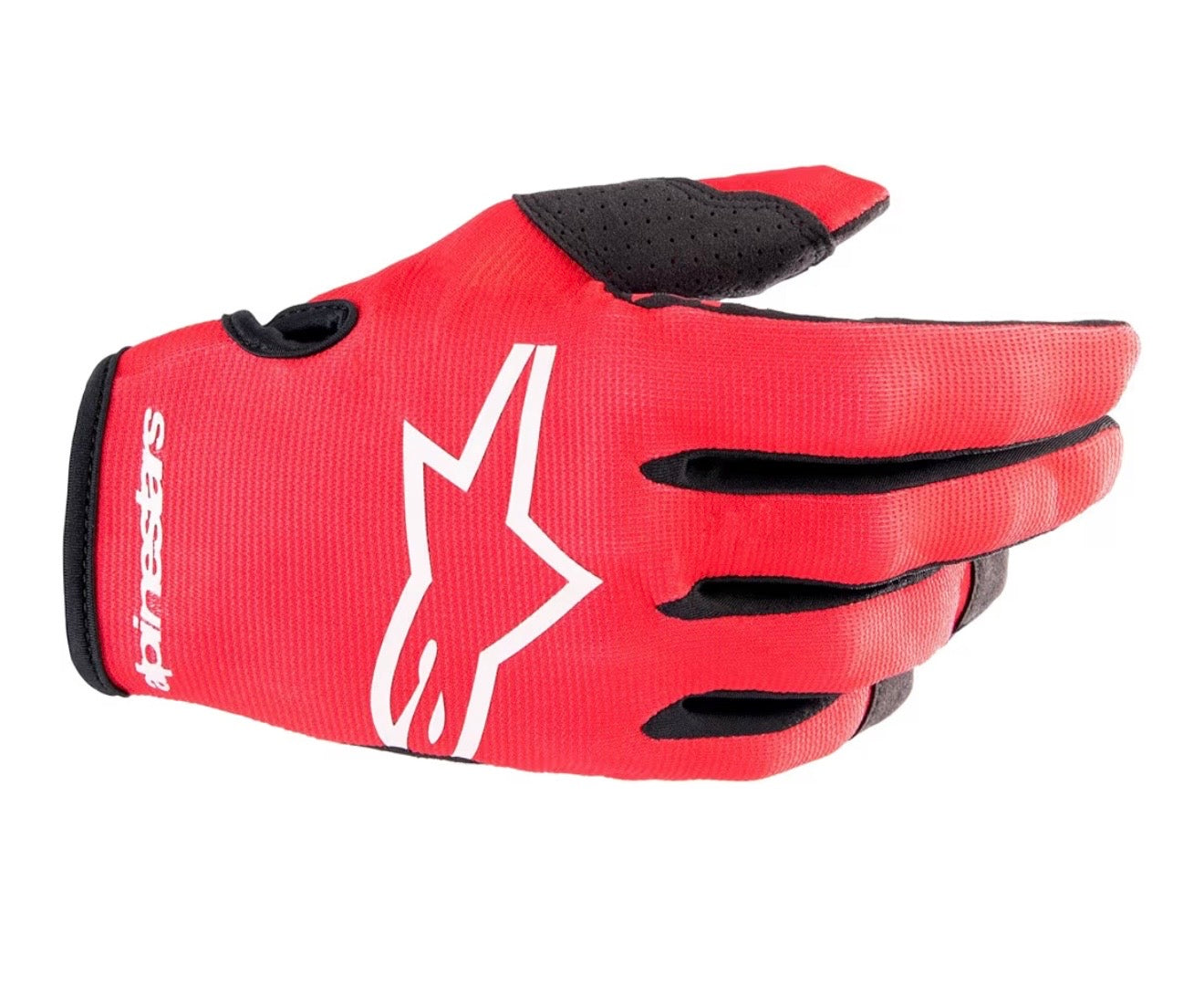 Alpinestars Radar Gloves Mars Red/White – Size Large | Motocross Gloves
