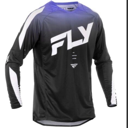 Fly Racing Evolution DST Pants & Jersey Black/White/Purple
