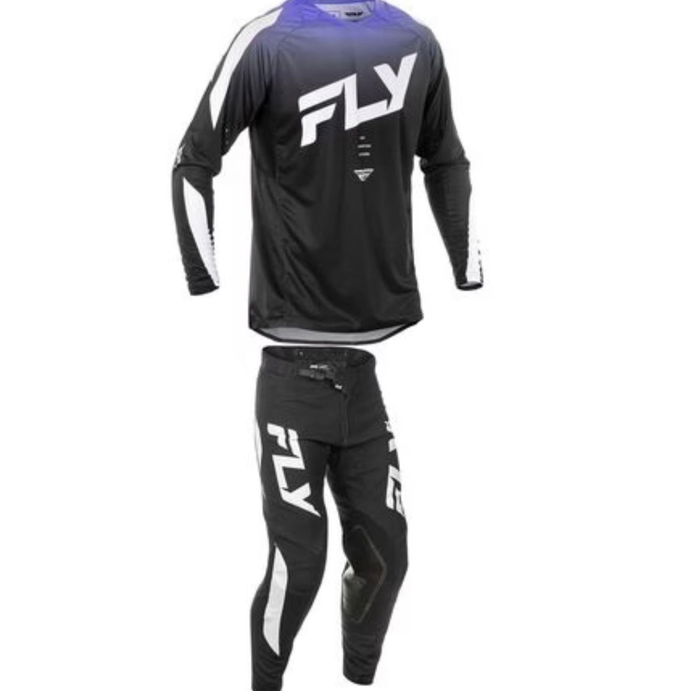 Fly Racing Evolution DST Pants & Jersey Black/White/Purple