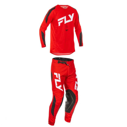 Fly Racing Evolution DST Pants & Jersey Red/White/Black – Size 34 / Large