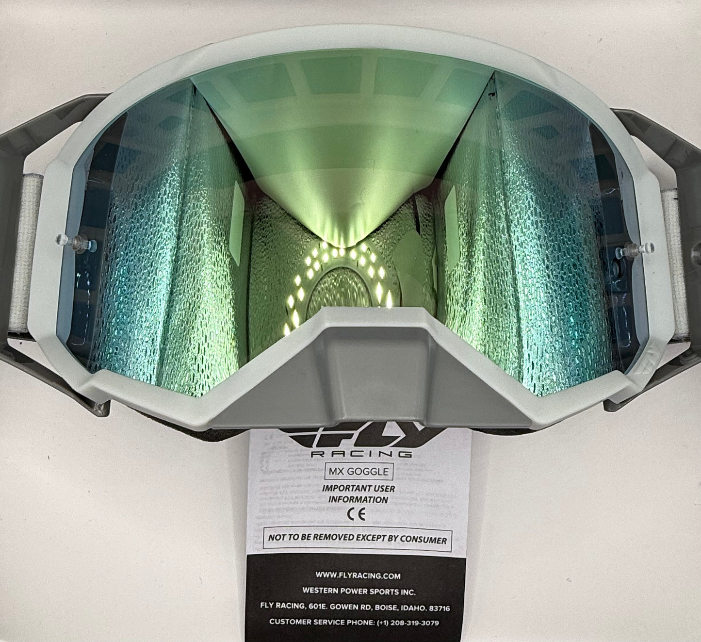 Fly Racing Zone Pro MX Goggles – Gray