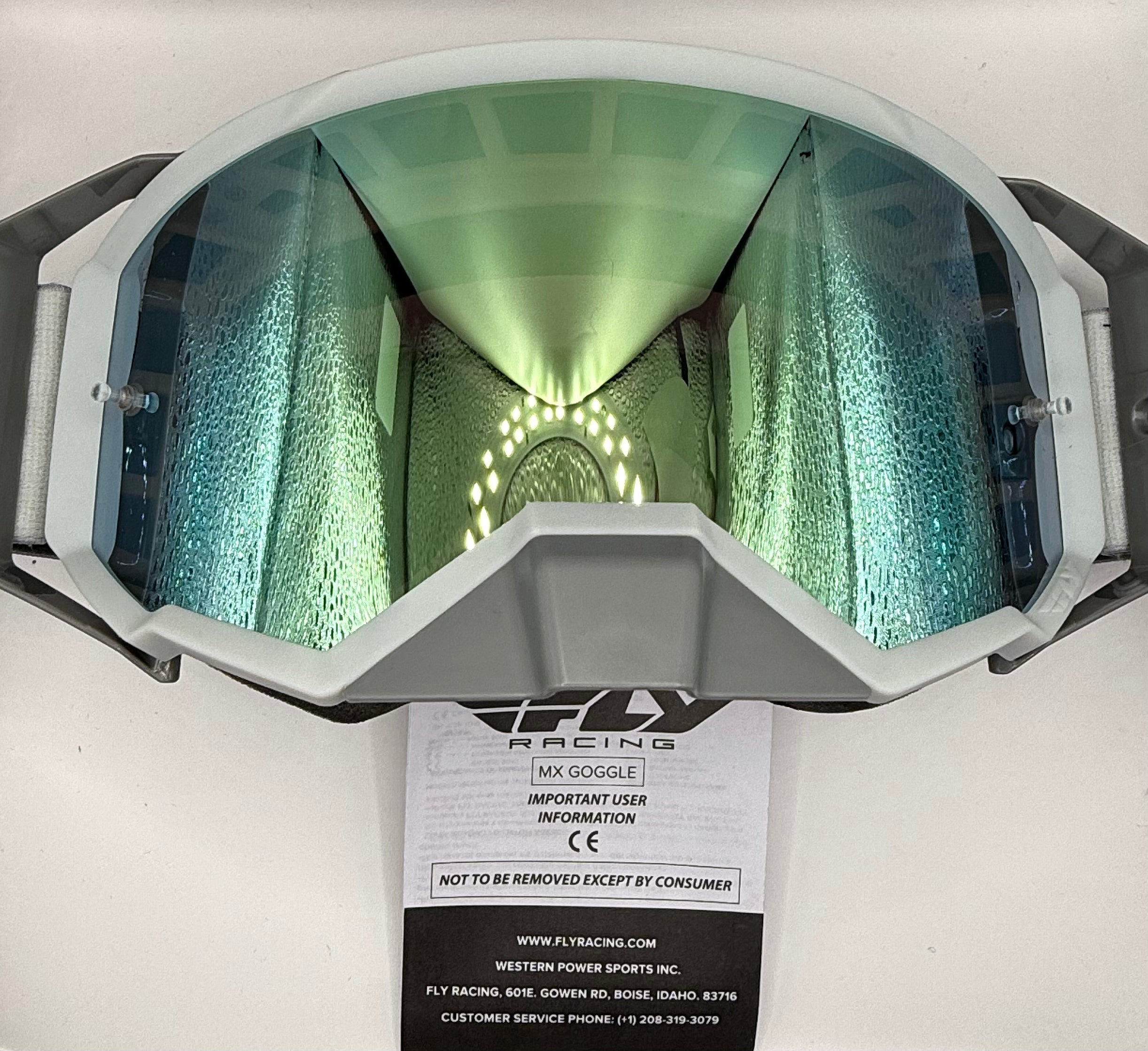 Fly Racing Zone Pro MX Goggles – Gray