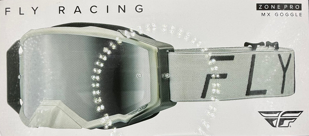 Fly Racing Zone Pro MX Goggles – Gray