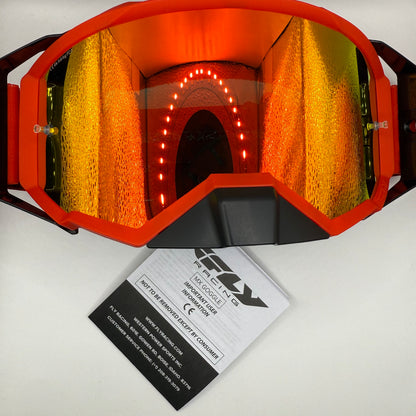 Fly Racing Zone Pro MX Goggles – Red