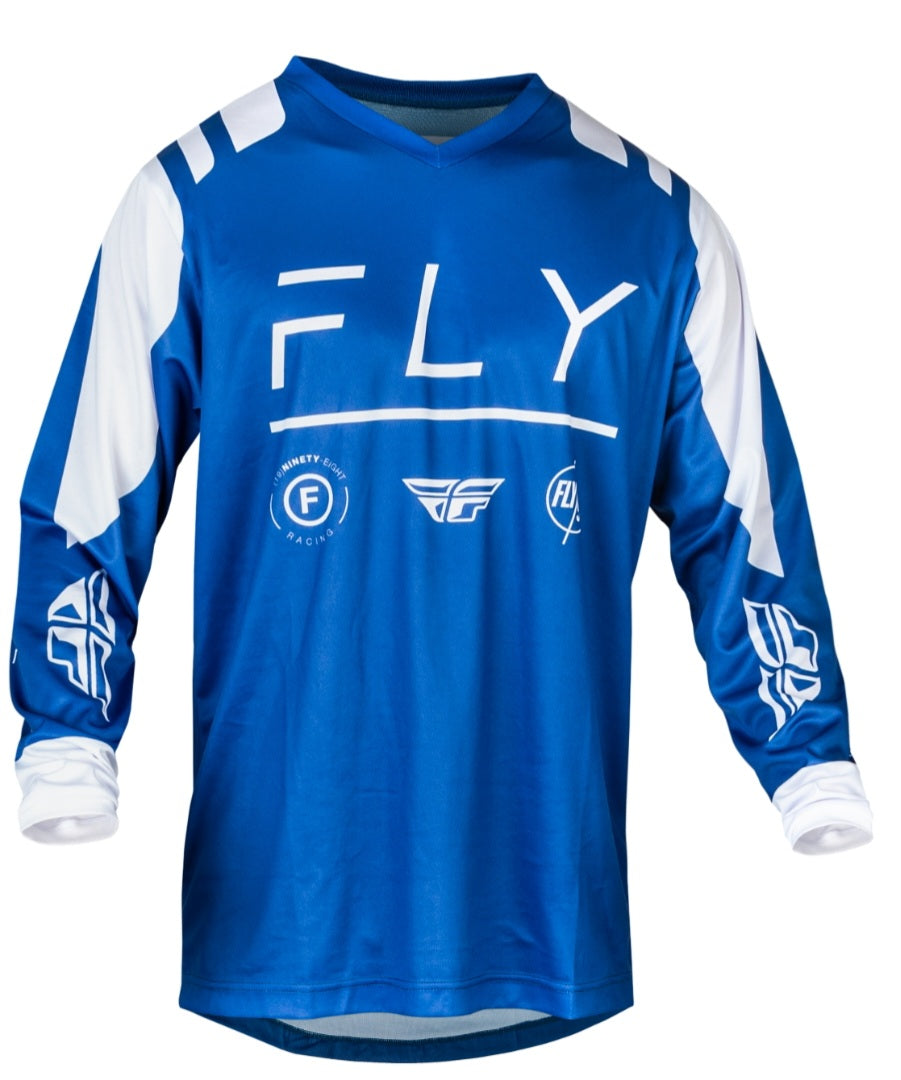 Fly Racing F-91 Jersey Blue/White – Size Large
