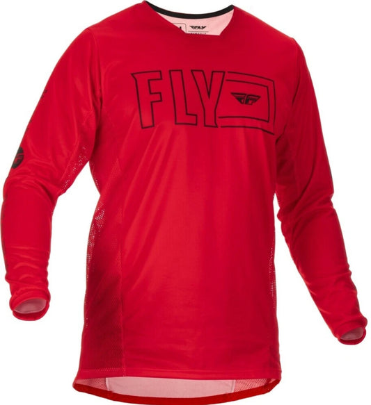 Fly Racing Kinetic Mesh Jersey Red/Black – Size Large