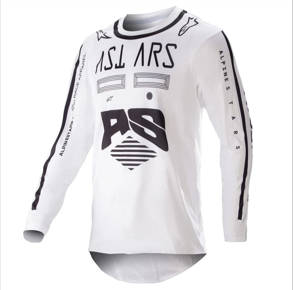 Alpinestars Racer Braap Jersey White/Black – Size 2XL