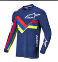 Alpinestars Racer Compass Jersey Navy/Red/Yellow Fluo – Size XL