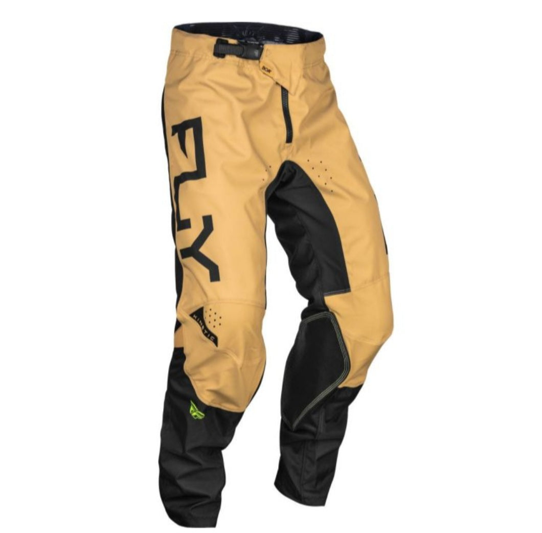 Fly Racing Kinetic Set Jersey M + Pants 32 Tan/Black/Yellow Fluo