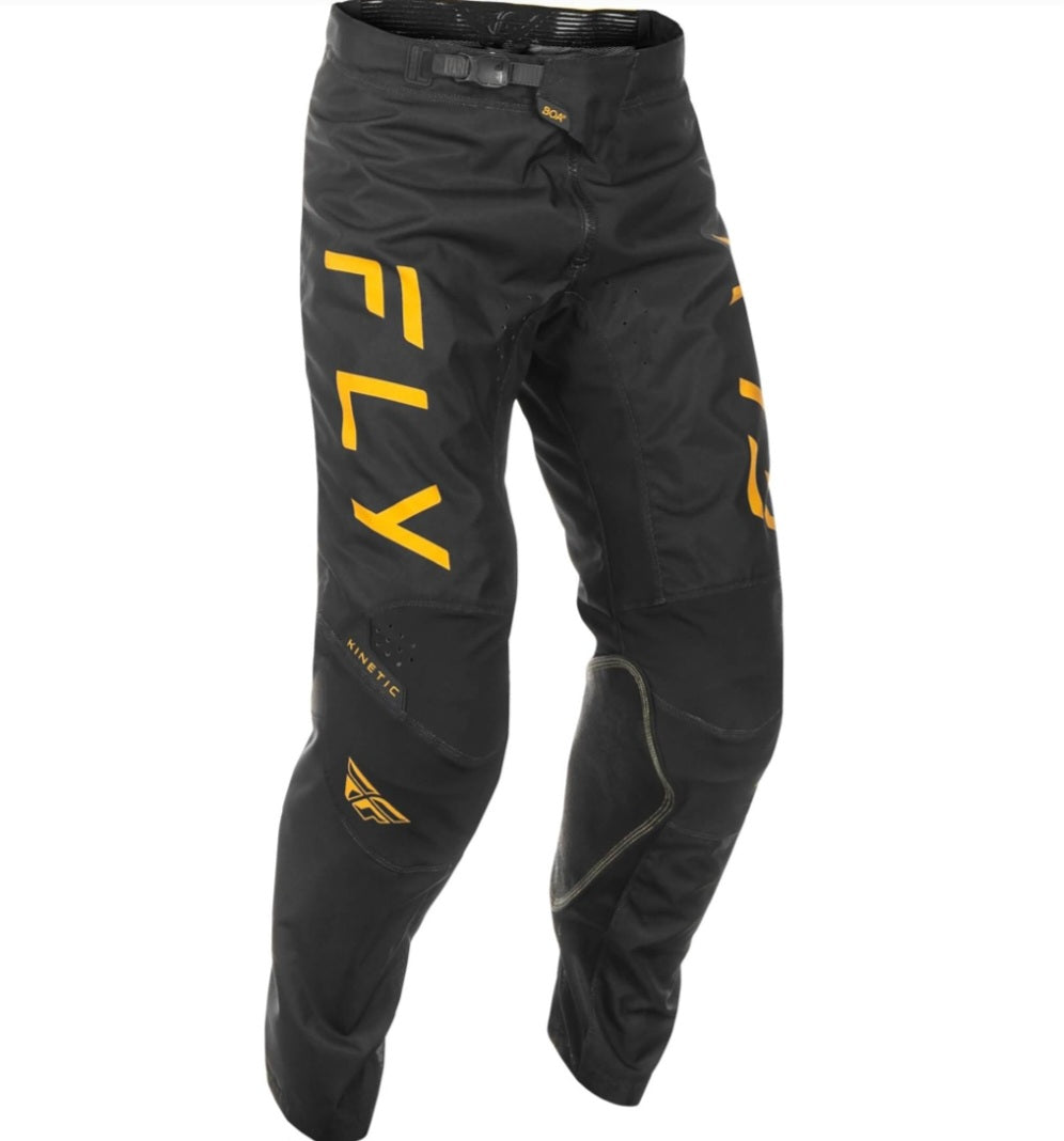 Fly Racing Kinetic Set Jersey Large + Pants 34 Black/Gold