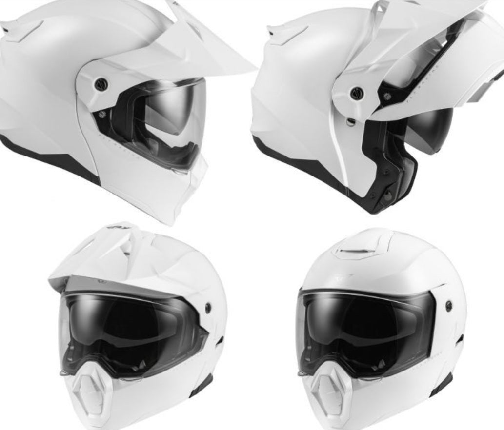 Fly Racing Odyssey Adventure Modular Helmet White – Size 2X