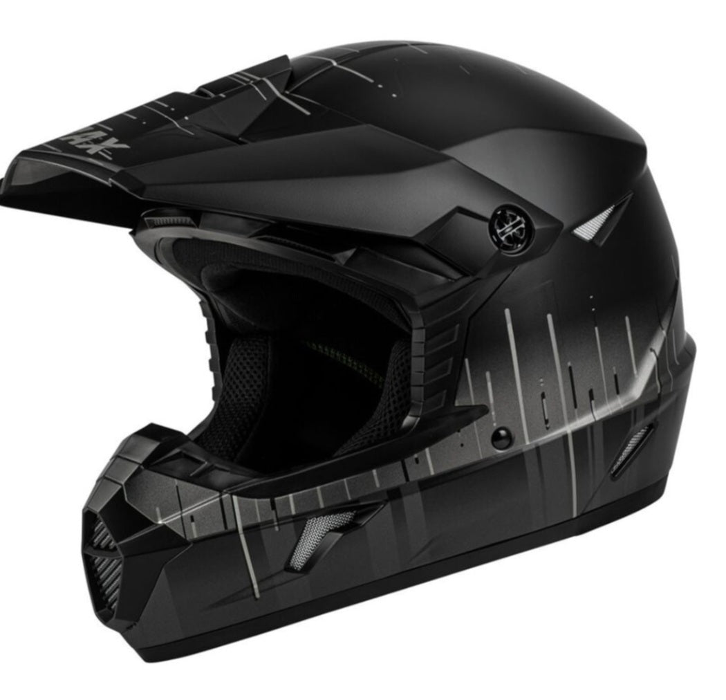 GMAX MX-86 Frequency Helmet Matte Black/Grey – Size Large