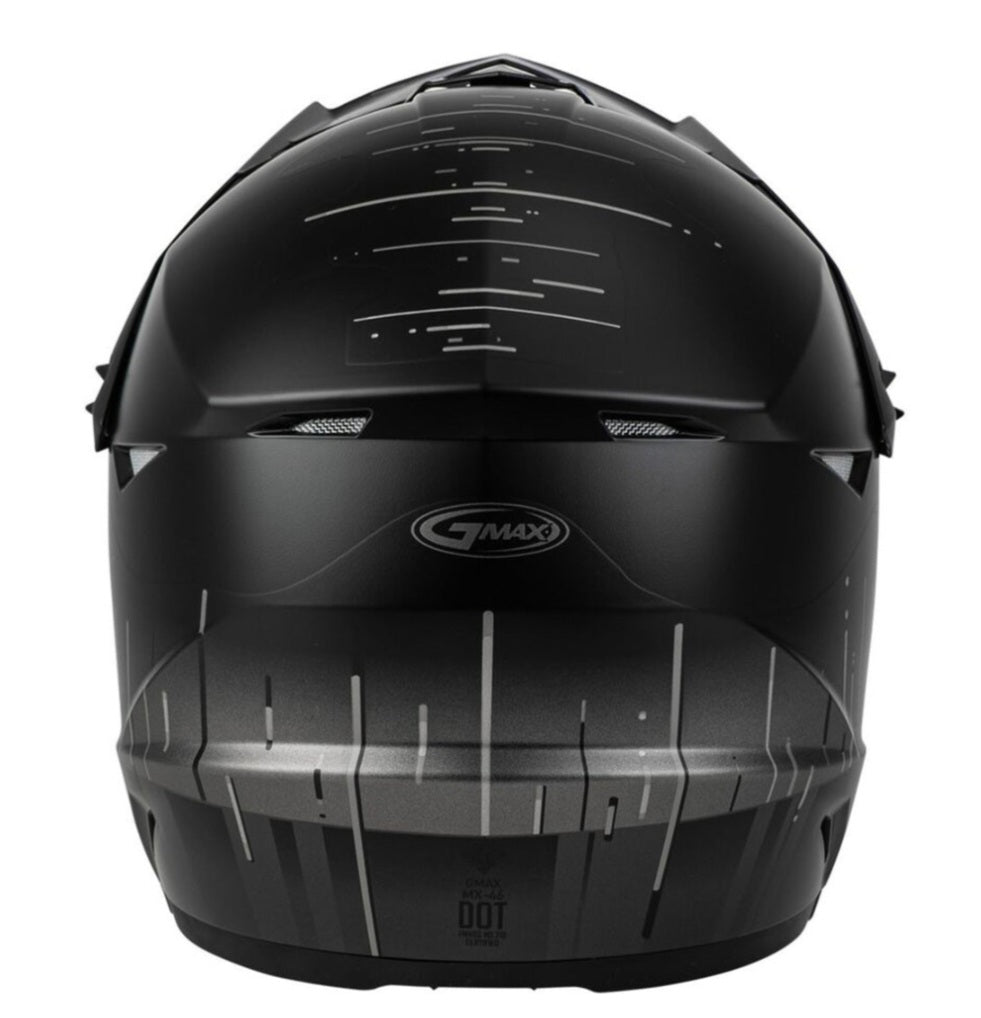 GMAX MX-86 Frequency Helmet Matte Black/Grey – Size Large