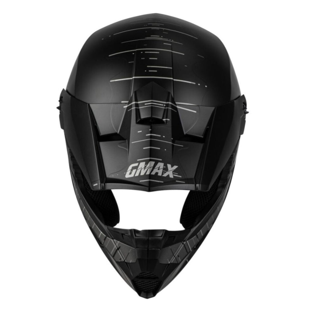 GMAX MX-86 Frequency Helmet Matte Black/Grey – Size Large