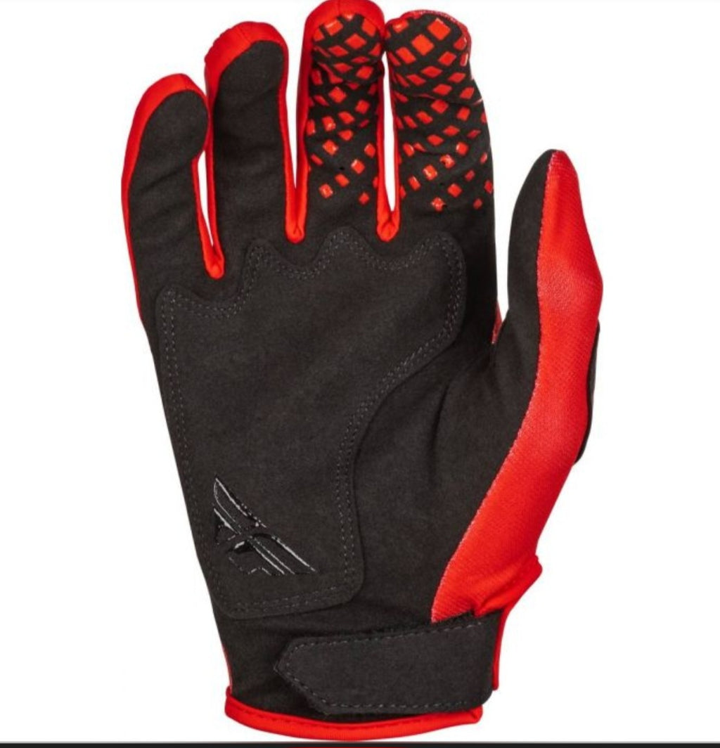 Fly Racing Kinetic Gloves Red/Black – Size Medium