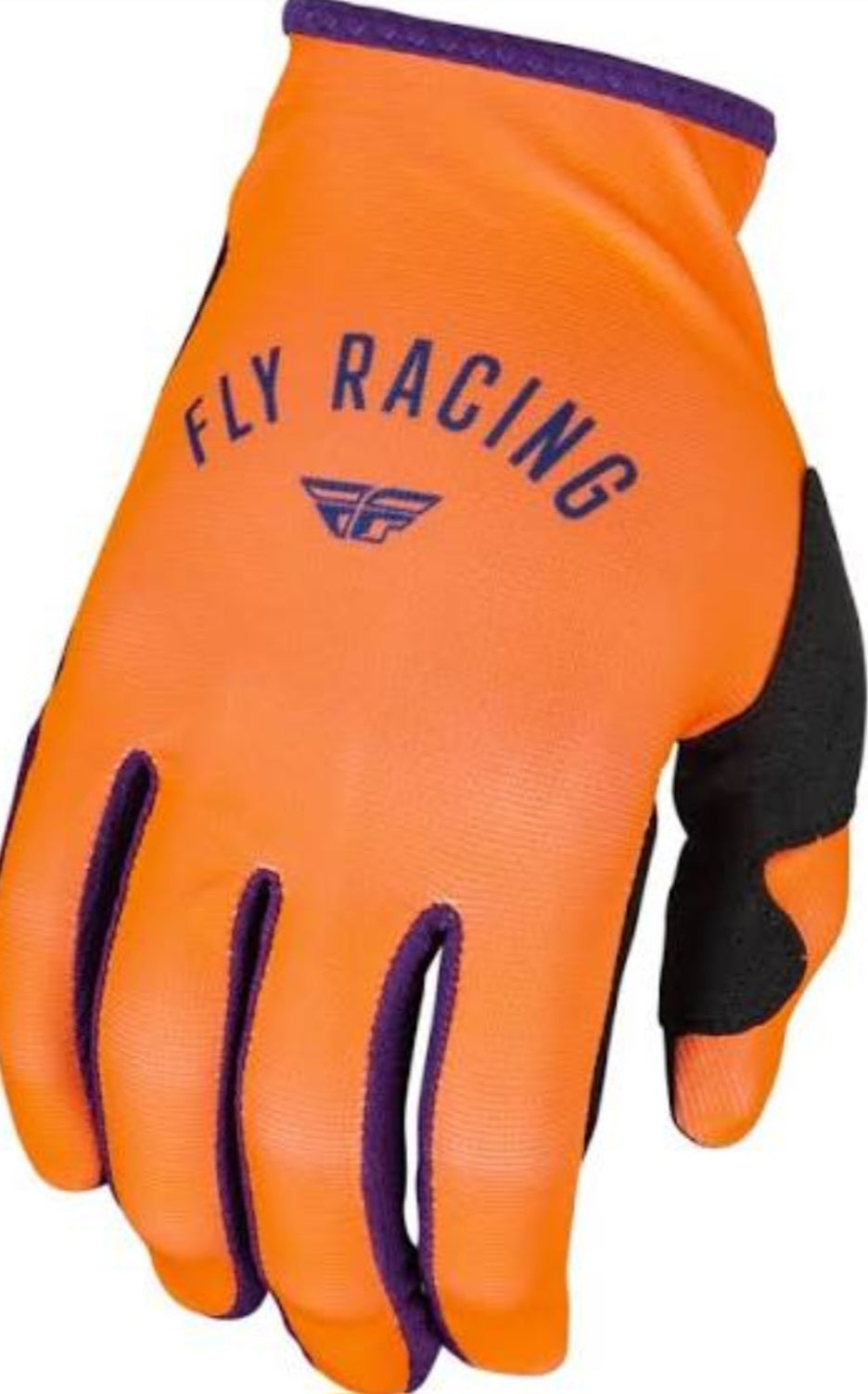 Fly Racing Lite Gloves Orange/Purple – Size Large