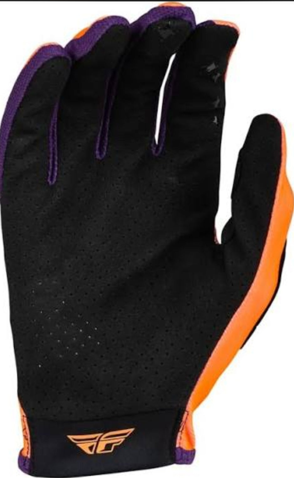 Fly Racing Lite Gloves Orange/Purple – Size Large