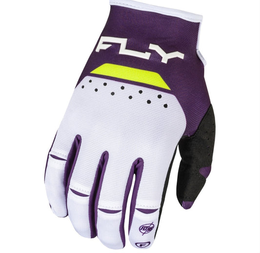 Kinetic Reload Gloves – Deep Purple / White / Hi-Vis (Size L)