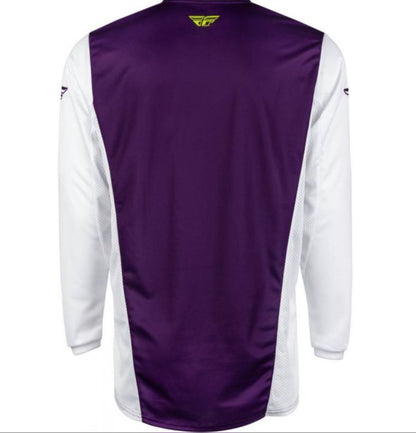 Kinetic Reload Set – Jersey M & Pants 32 Deep Purple / White / Hi-Vis