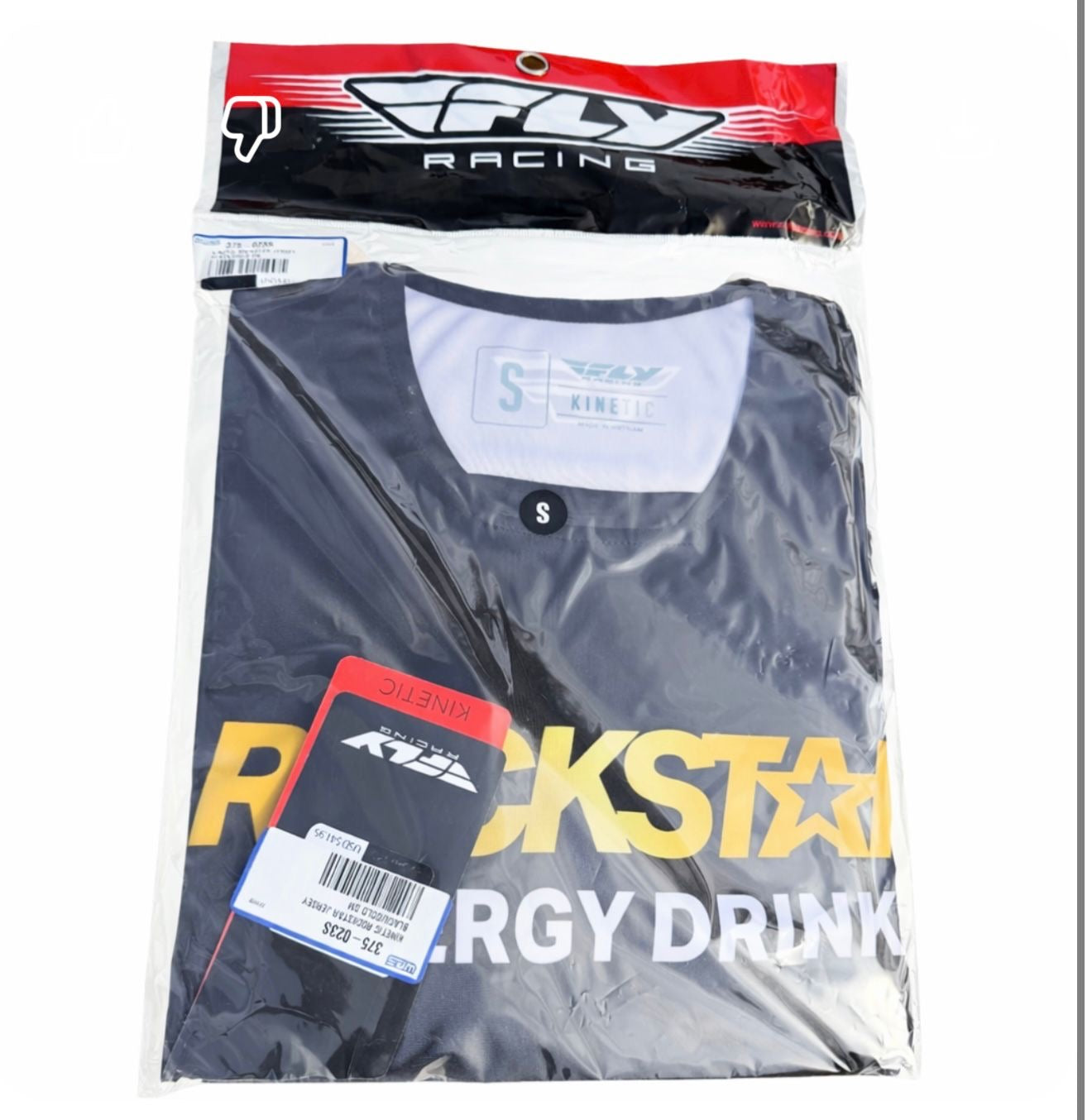 Rockstar Energy Black & Yellow Jersey Size S – Official Closeout
