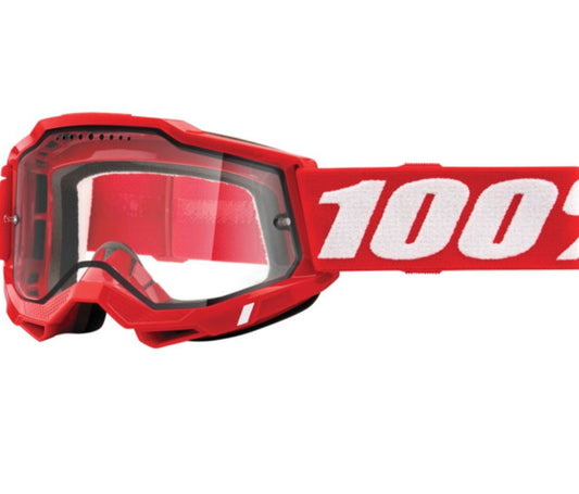 ACCURI 2 GOGGLE NEON-RED-CLEAR LENS