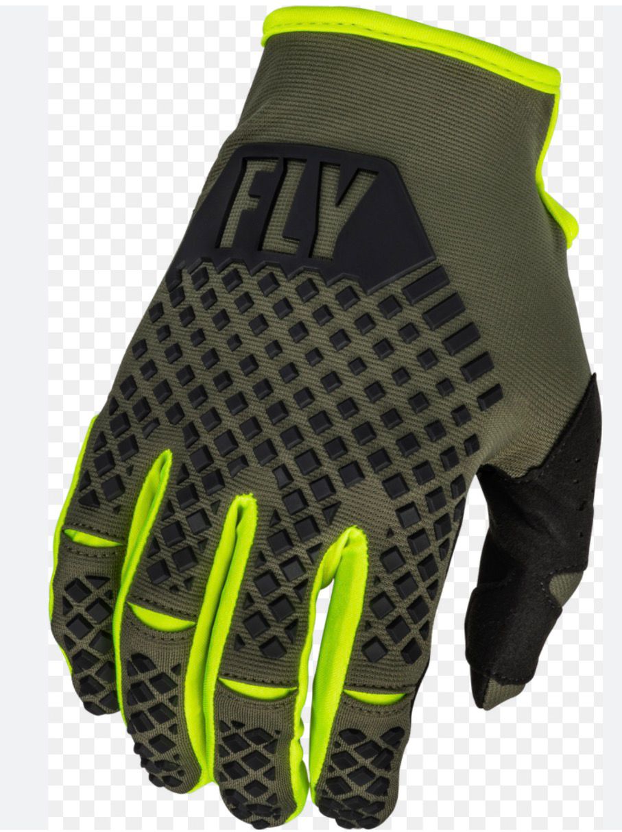 Gloves Olive Hi-Vis - Size Large