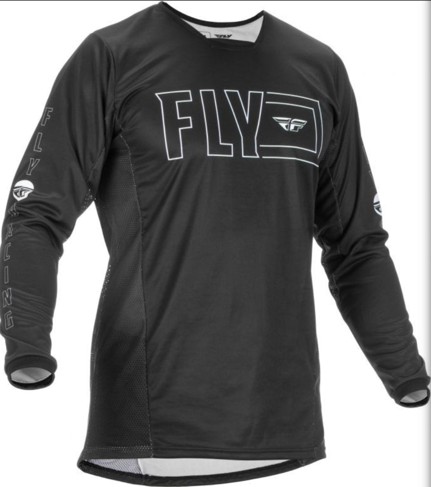 Fly Racing Kinetic Jersey Black- Size Large