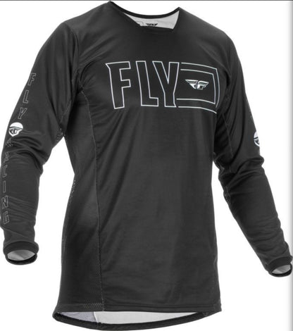 Fly Racing Kinetic Jersey Black- Size Large