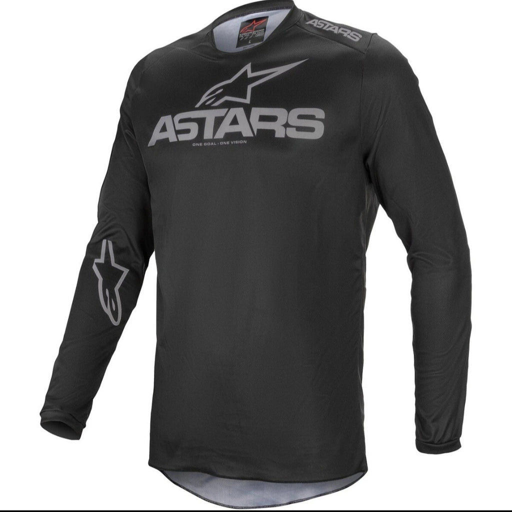 Alpinestars Fluid Speed Jersey Black/Gray – Size XL