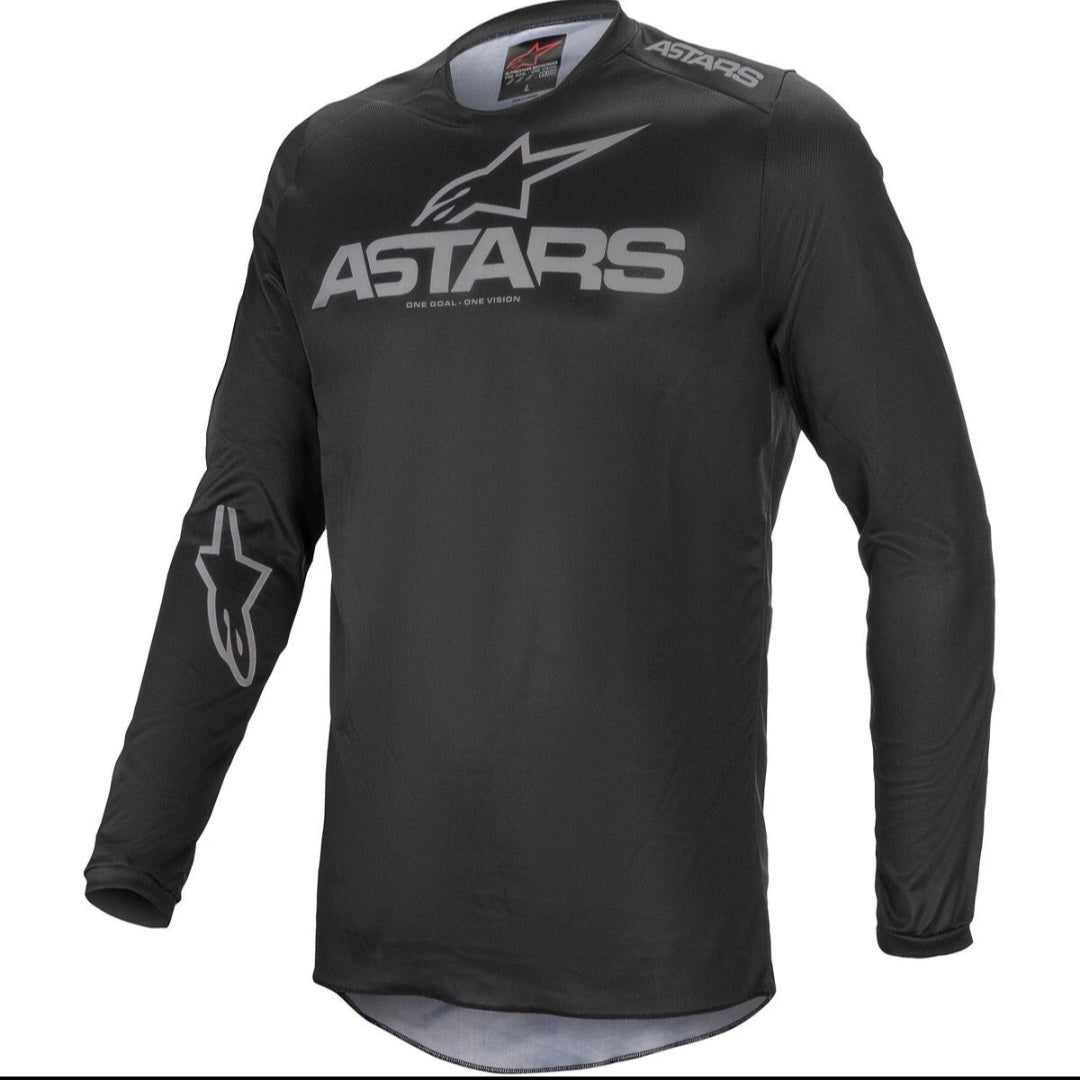 Alpinestars Fluid Speed Jersey Black/Gray – Size XL